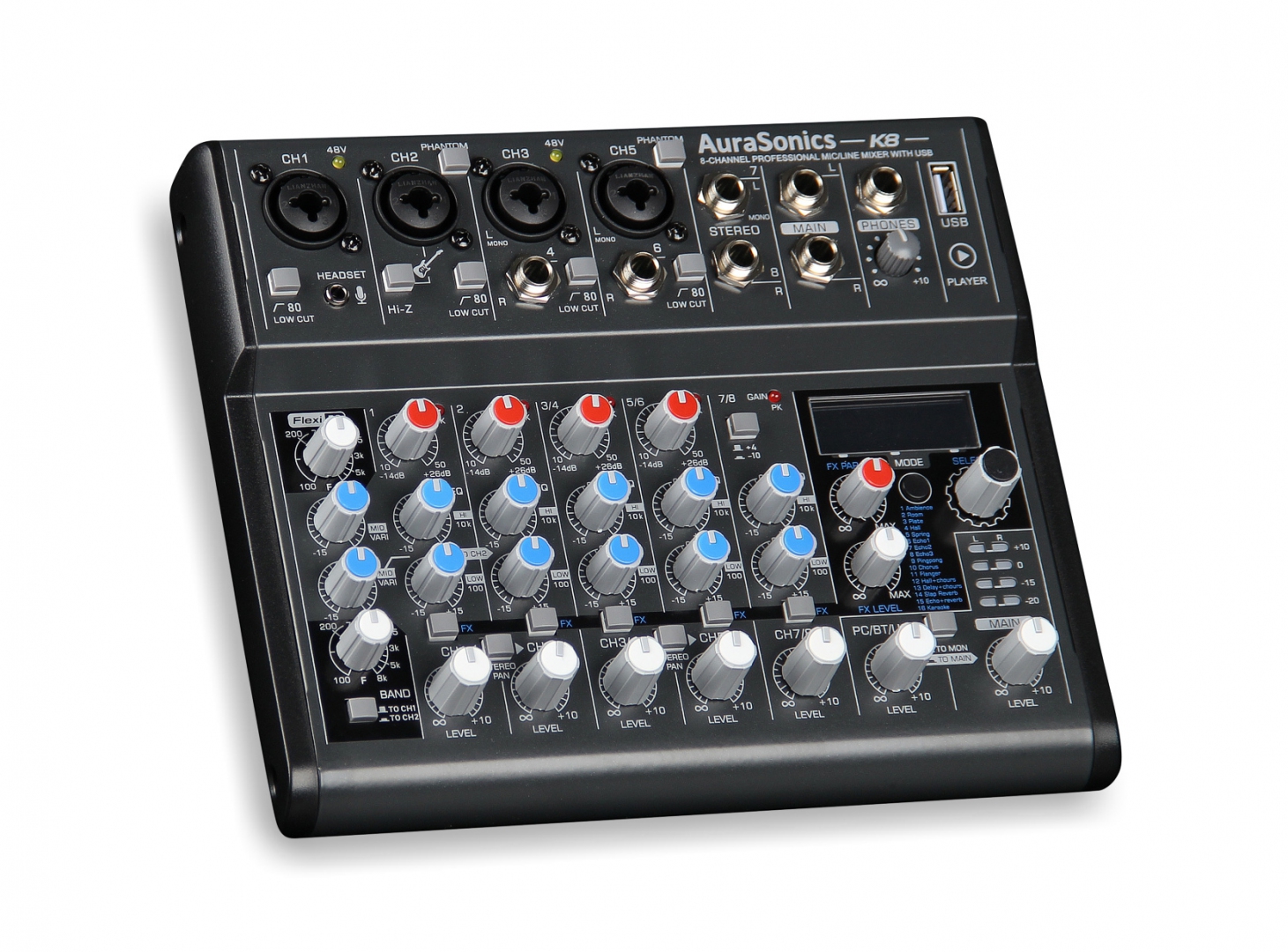 AuraSonics K8 компактный микшерный пульт в Можайске