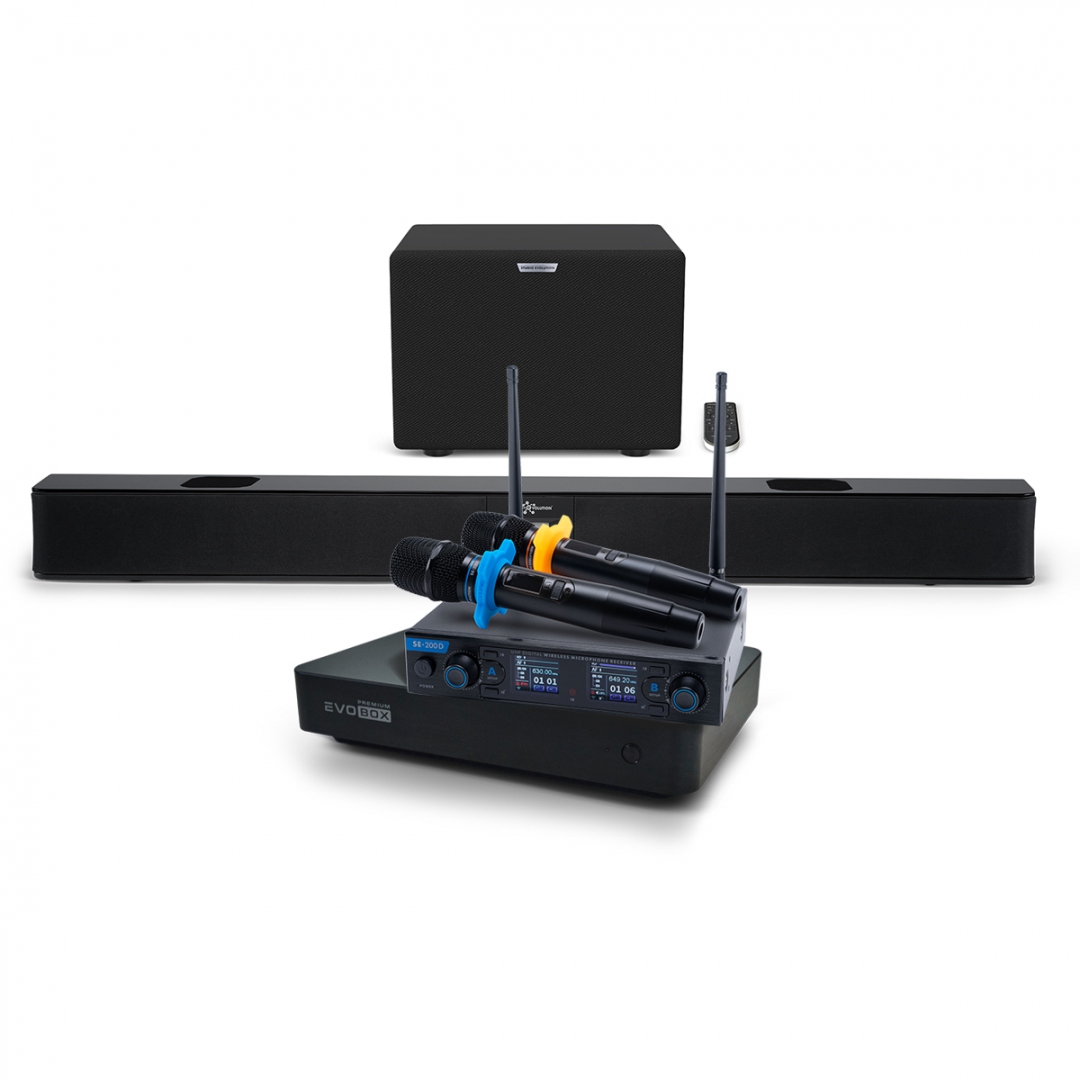 Hi-End караоке-система EVOBOX Premium + EvoSoundBar (саундбар с караоке) в Можайске