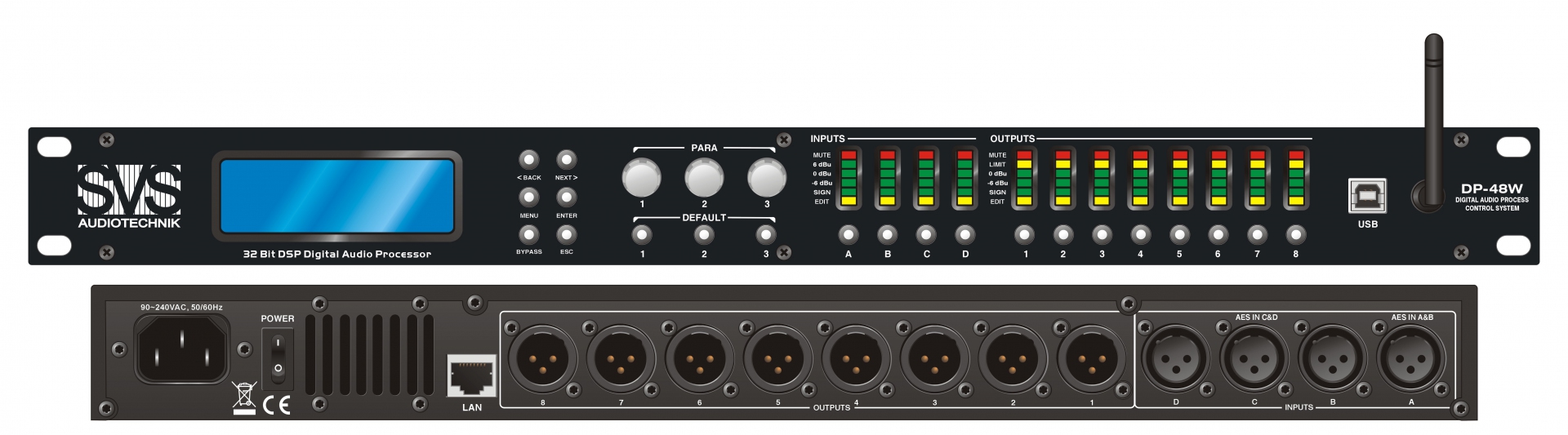 SVS Audiotechnik DP-48W Цифровой процессор: 4 входа 8 выходов в Можайске