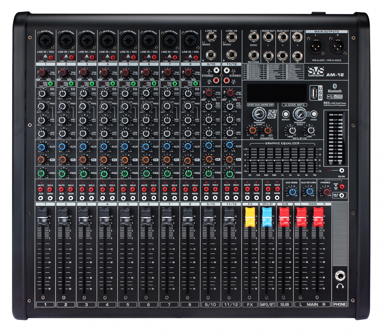 SVS Audiotechnik mixers AM-12 Микшерный пульт аналоговый, 12-канальный в Можайске
